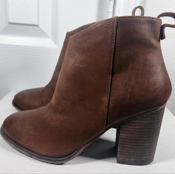bp Shoes - Women's Size 8 BP LANCE-LEA Brown Side Zip Ankle Boots